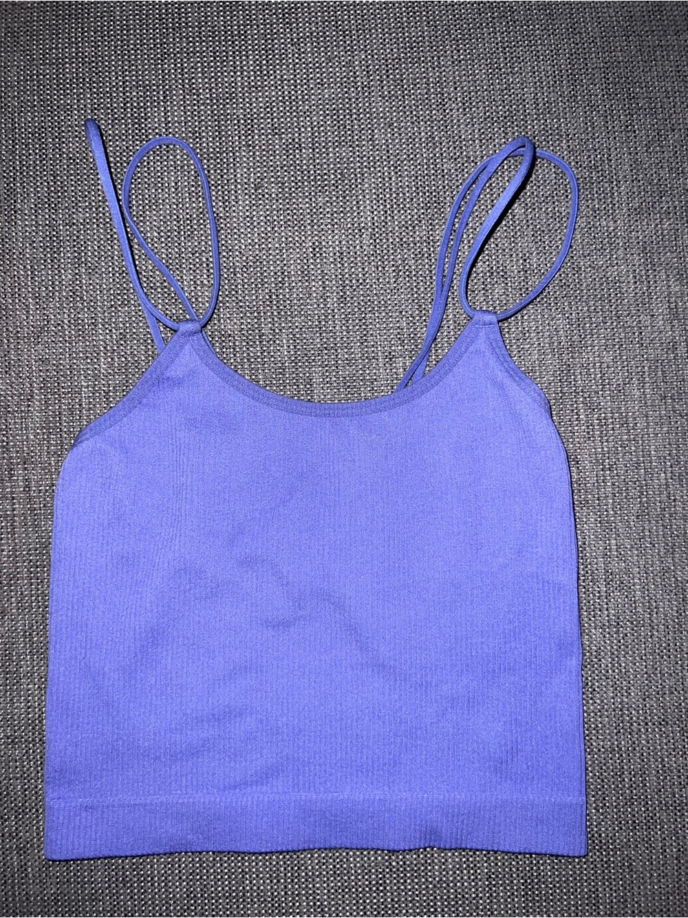 Colsie Purple Strappy Seamless Crop Tank Top XS